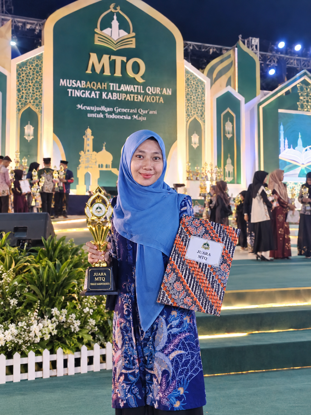 Mahasiswi Prodi STI Universitas Mbojo Bima, Nila Aulia, Raih Juara 1 MTQ Tingkat Kecamatan Lambu